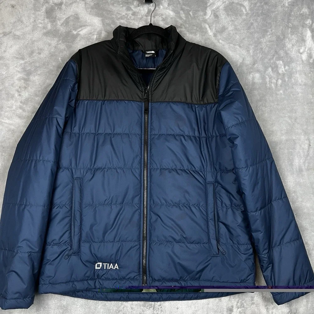North Face  Everyday‎ Insulated Jacket  Blue Size Large Embroidered
